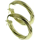None Örhänge i 14k guld 20mm KR1-35