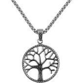 Northern Viking Jewelry NVJRS091 Solid tree of life halsband