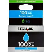 Lexmark 14N1069E (#100XL) cyan bläckpatron hög kapacitet (original)