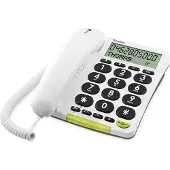 Doro PhoneEasy 312cs - Fast telefon med nummerpresentation - vit
