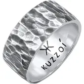 KUZZOI Ring svart / silver