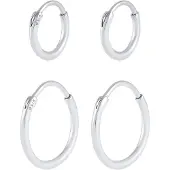 KUZZOI Örhänge 'Creolen' silver