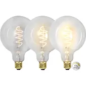 Star Trading Globlampa 3-stegs dimbar G125 E27 LED 4W 2100K 270 lumen