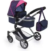 Bayer City Neo djup sittvagn navy blue+pink 18154