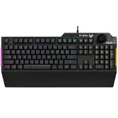 Asus TUF Gaming K1 - Tangentbord - bakgrundsbelyst - USB - Nordisk - svart