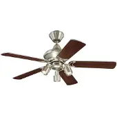 WESTINGHOUSE Kingston Takfläkt (Ø x H) 105 cm x 345 mm Vingfärg: Lönn, Silver Kapslingsfärg: Aluminium (borstad)