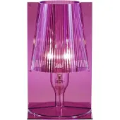 Kartell Design bordslampa Take, Violett / rosa / rosè, Vardagsrum / matsal, Syntetmaterial, Design, Bordslampa