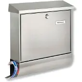 BURG-WÄCHTER Postbox Burg Wächter AMRUM-SET 38670 NI Rostfritt stål Silver Nyckellås