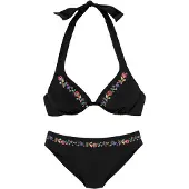 Buffalo Bikini 'Flori' blandade färger / svart