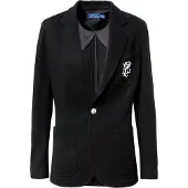 Ralph Lauren för kvinnor. 211795348001 Blazer Strukturerad svart (40), Casual, Bomull