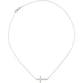 Elli Halsband 'Kreuz' silver