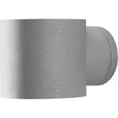 Konstsmide Vägglampa utomhus MODENA, Aluminium / grå / zink, Aluminium / grå / zink, Modern, Utomhusvägglampa