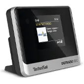 Technisat Bordsradio DIGITRADIO 10 C DAB+, FM inkl. fjärrkontroll, Väckningsfunktion Svart/Silver