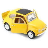 Bburago Fiat 500 F 1965, Modellveteranbil, Förmonterad, 1:24, Fiat 500F del 1965, Alla, Metall, Plast