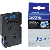 Brother TC-501 | svart text - blå märkband | 12mm x 7.7m (original)