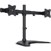 Multibrackets M Deskstand Basic Dual - Monteringssats (montering på skrivbord) - för 2 LCD-bildskärmar - stål, höggradig aluminium - svart - skärmstorlek: 15-27 - skrivbordsstativ
