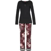 s.Oliver Pyjamas pastellrosa / bordeaux / svart