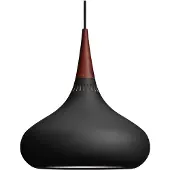 Fritz Hansen Taklampa , Orient P1, dimbara, Svart, Vardagsrum, Metall, Design