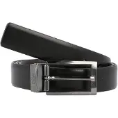 HUGO för män. 50307803 Elvio läderbälte svart (80 cm), Casual, Hud