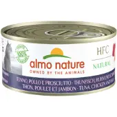 Almo Nature HFC Natural med tonfisk, kyckling & skinka våtfoder katt (150 g)