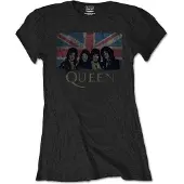 Ginza.se Queen: Ladies T-Shirt/Union Jack (Black) (Large)