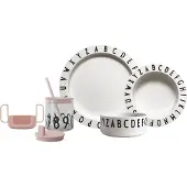 Design Letters Middagsset - Tritan - 4 Delar - Ät och lär - Pude - - One Size - Middagsset