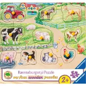 Ravensburger Träpussel - My First - Bondgård - - One Size - Pussel