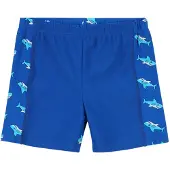 Playshoes Badshorts 'Hai' blå / aqua / vit
