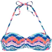 Venice beach Bikiniöverdel blå / rosa / röd