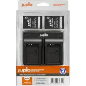 Jupio Jupio-kit: 2 x LP-E12 kamerabatterier till Canon + USB-dubbelladdare
