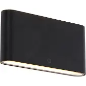 QAZQA Modern utomhusvägglampa svart 17,5 cm inkl LED IP65 - Batt