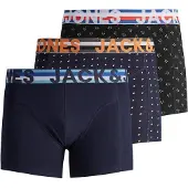Jack & Jones Boxershorts 'Henrik' blå / orange / svart / vit