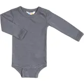 Joha Body l/ä - Ull/Silke - Mörkgrå - - 70 - Body L/Ä