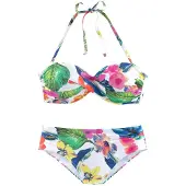 LASCANA Bikini blå / rosa / vit