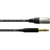 Cordial CFM 6 MV, 6,35mm, Hankontakt, 2 x XLR (3-pin), Honkontakt, 6 m, Svart
