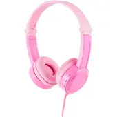 BuddyPhone Travel On-ear headset Sladd Rosa Hopfällbara, Headset, Volymbegränsning Barn