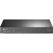 TP-LINK TL-SG1210P - Switch - ohanterad - 8 x 10/100/1000 (PoE+) + 1 x 10/100/1000 (upplänk) + 1 x gigabit SFP (upplänk) - skrivbordsmodell - PoE+ ...