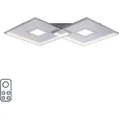 Paul Neuhaus LED taklampa Amara, dimbar, Aluminium / grå / zink, Vardagsrum / matsal, Aluminium / grå / zink, Modern, LED-taklampa