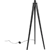 QAZQA Rustik golvlampa stativ svart - Tripod Classic