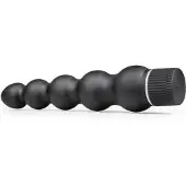 Doc Johnson - Black Magic 7 - styv analvibrator med 5 kulor (svart)