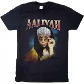 Ginza.se Aaliyah: Unisex T-Shirt/Trippy (Black) (Small)