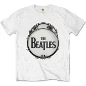 Ginza.se The Beatles: Unisex T-Shirt/Original Drum Skin (White) (Medium)