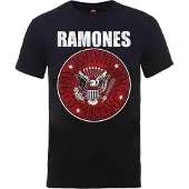 Ginza.se Ramones: Unisex T-Shirt/Red Fill Seal (Black) (Large)