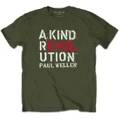 Ginza.se Paul Weller: Unisex T-Shirt/A Kind Revolution (Military Green) (Large)