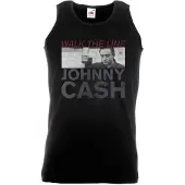 Ginza.se Johnny Cash: Unisex Vest T-Shirt/Studio Shot (Black) (Medium)