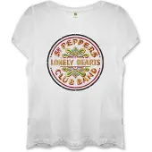 Ginza.se The Beatles: Ladies T-Shirt/Sgt Pepper (White) (Fitted) (Large)