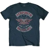 Ginza.se Aerosmith: Unisex T-Shirt/Boston Pride (Denim Blue) (X-Large)