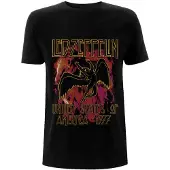 Ginza.se Led Zeppelin: Unisex T-Shirt/Black Flames (Black) (Medium)