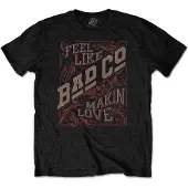 Ginza.se Bad Company: Unisex T-Shirt/Feel Like Making Love (Black) (Medium)