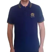 Ginza.se Queen: Unisex Polo Shirt/Crest Logo (Navy Blue) (Medium)